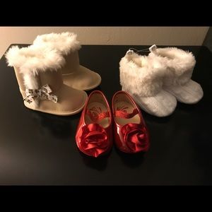 3 Pairs Baby Shoes NWT